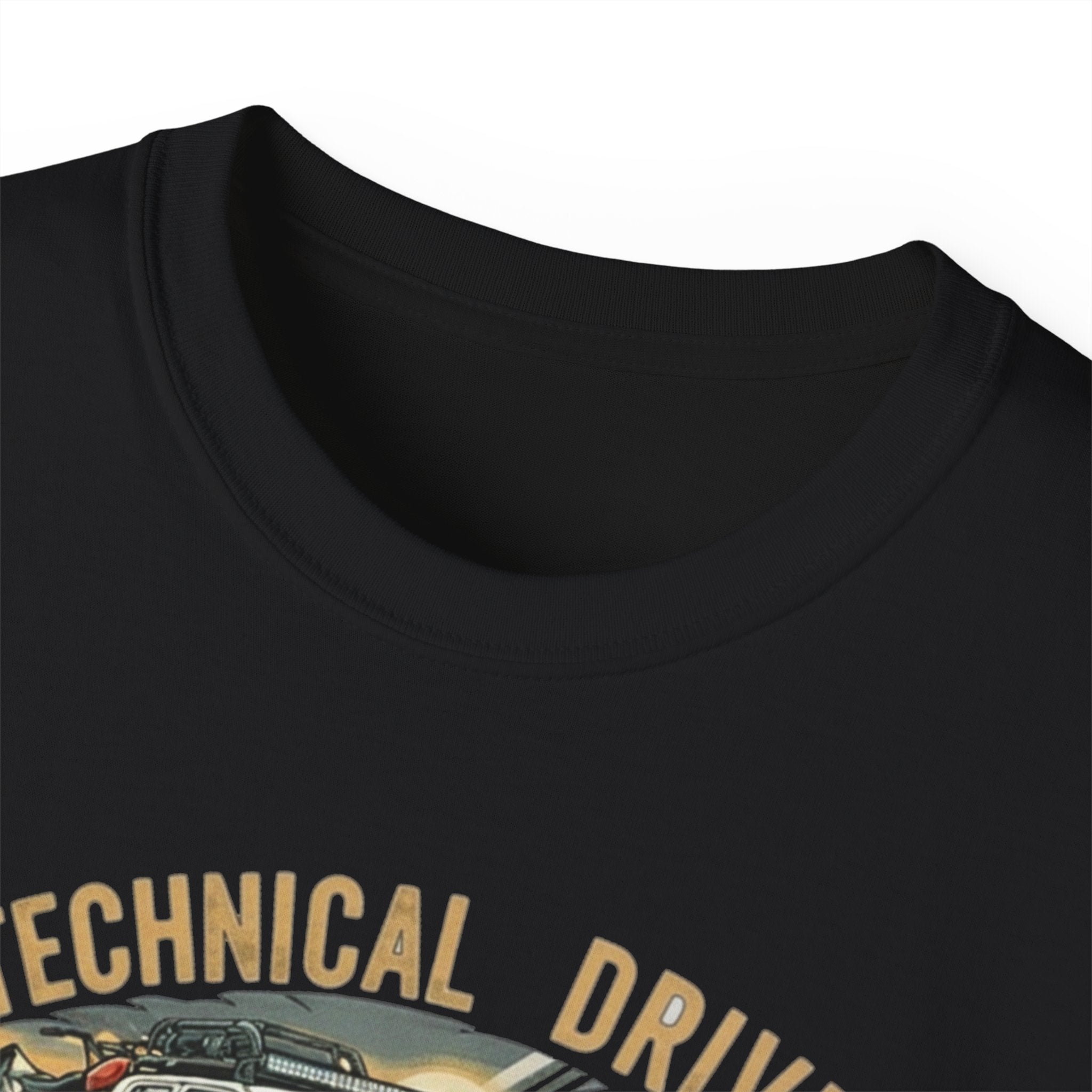 Adventure-Ready Unisex Ultra Cotton Tee - Technical Driver Design