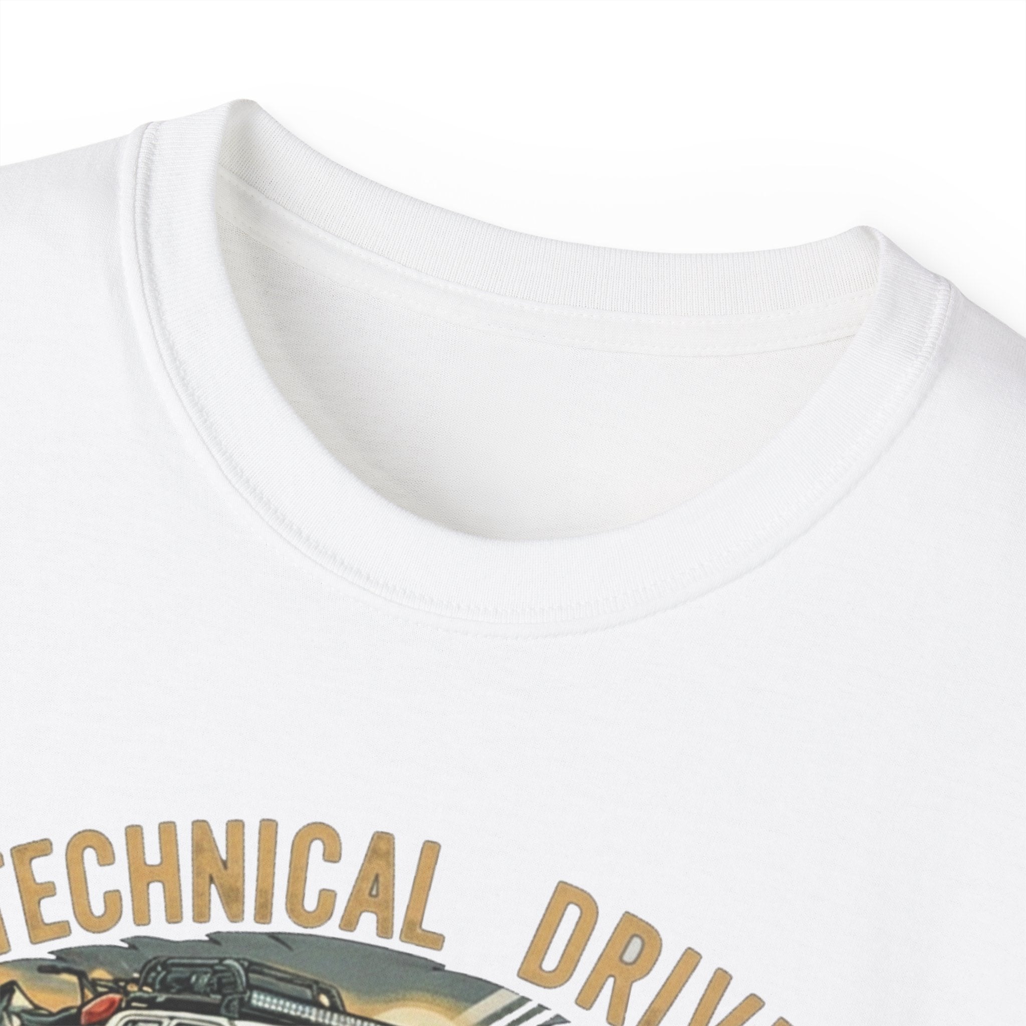 Adventure-Ready Unisex Ultra Cotton Tee - Technical Driver Design