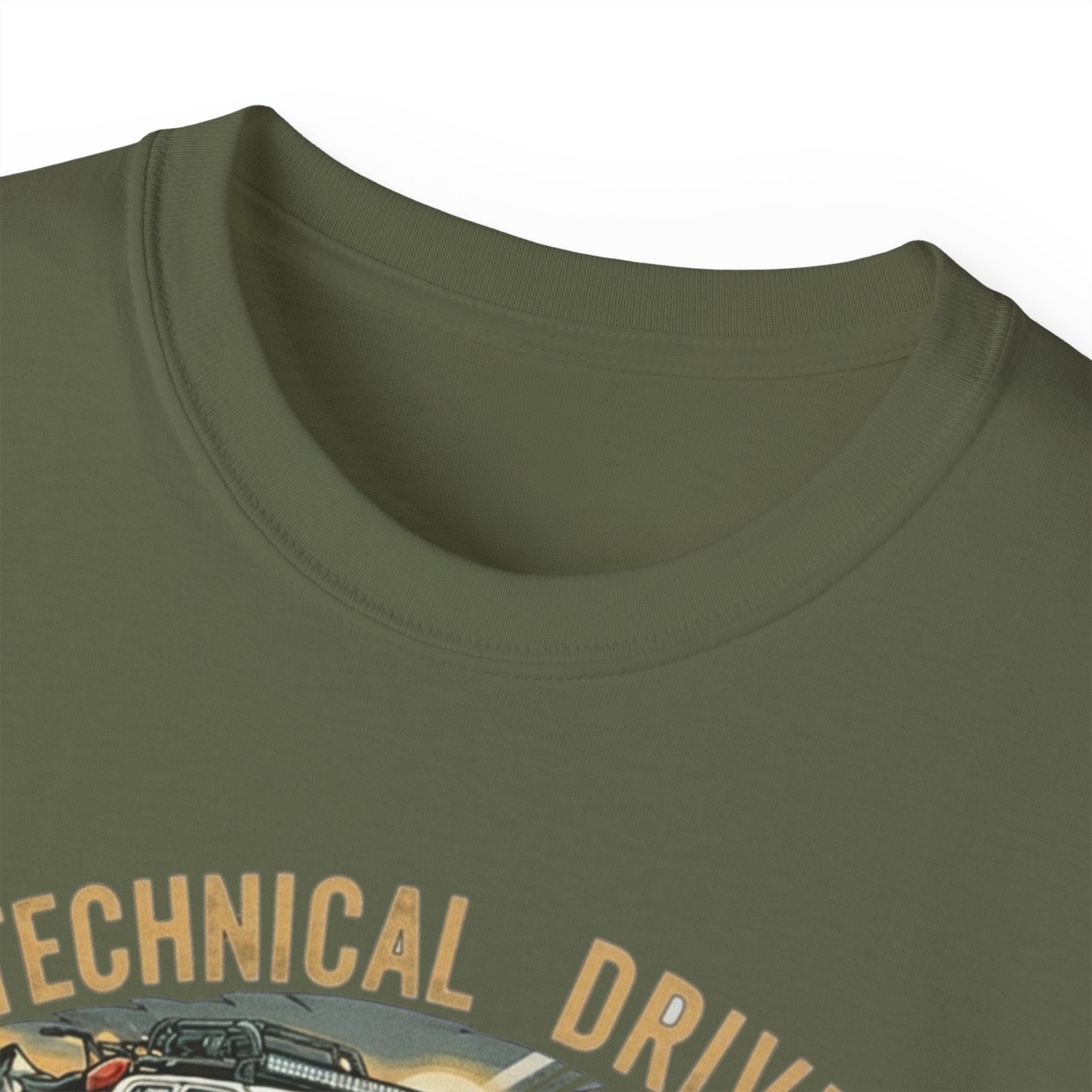 Adventure-Ready Unisex Ultra Cotton Tee - Technical Driver Design