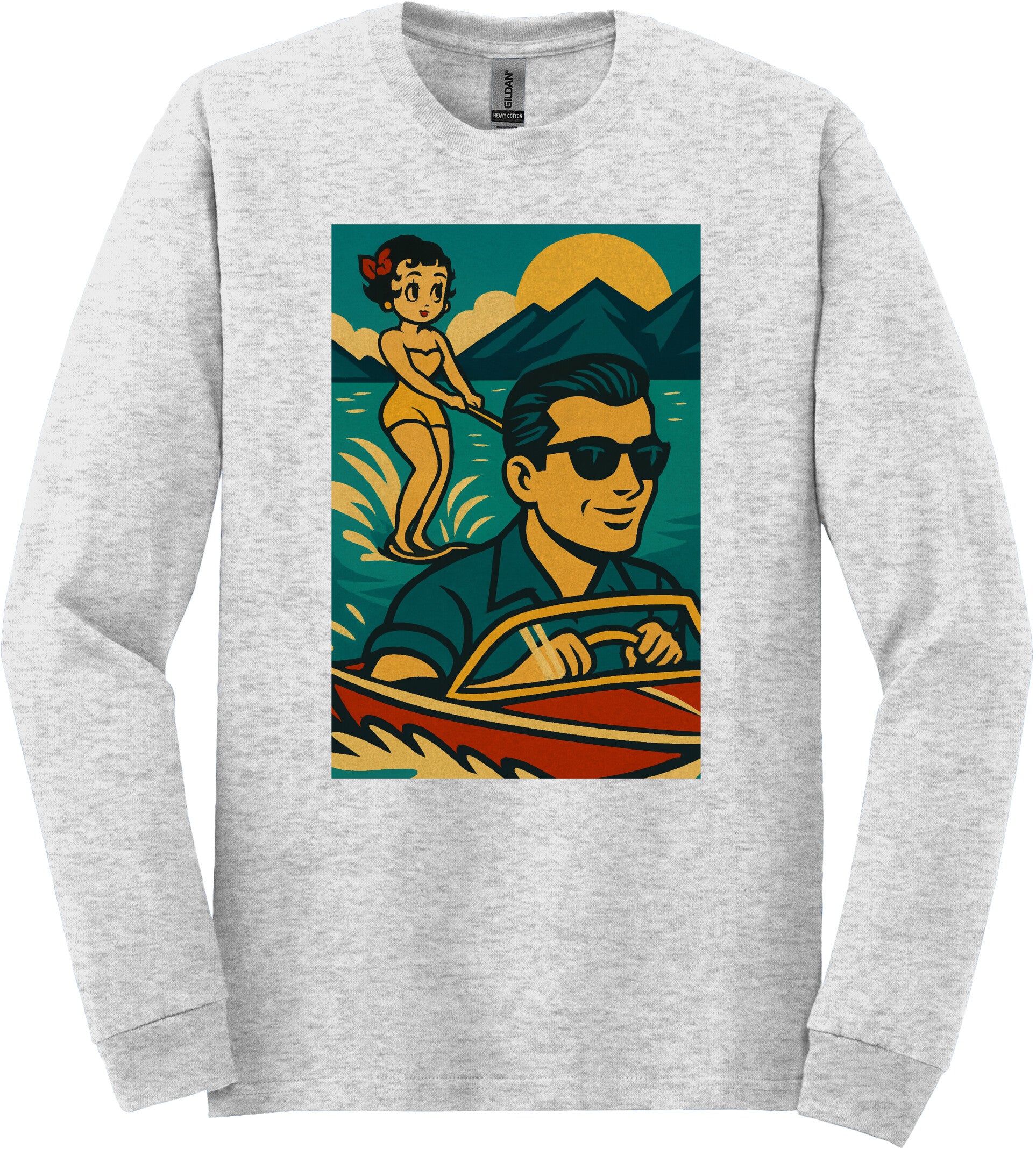 Retro Waves Long Sleeve T-Shirt