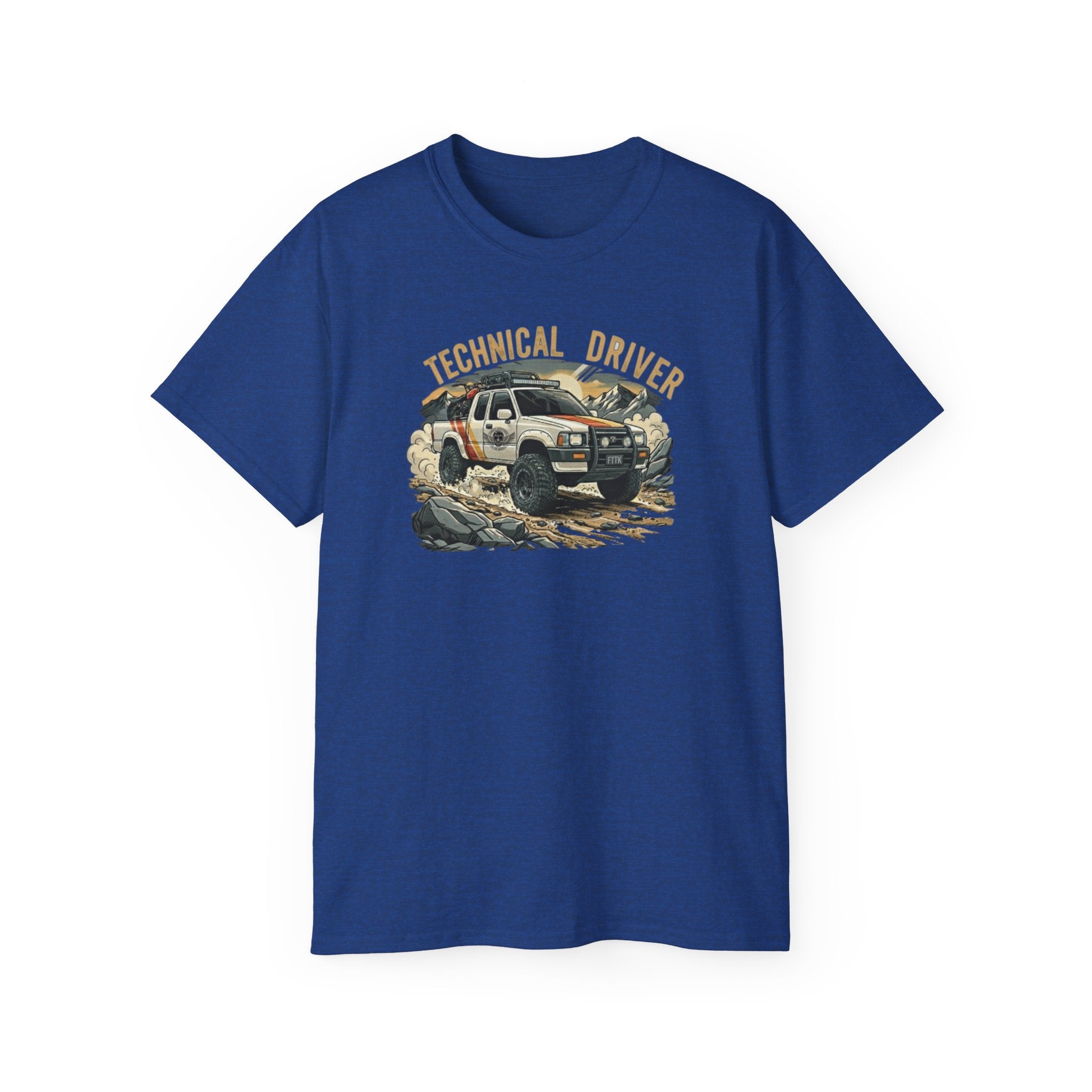 Adventure-Ready Unisex Ultra Cotton Tee - Technical Driver Design