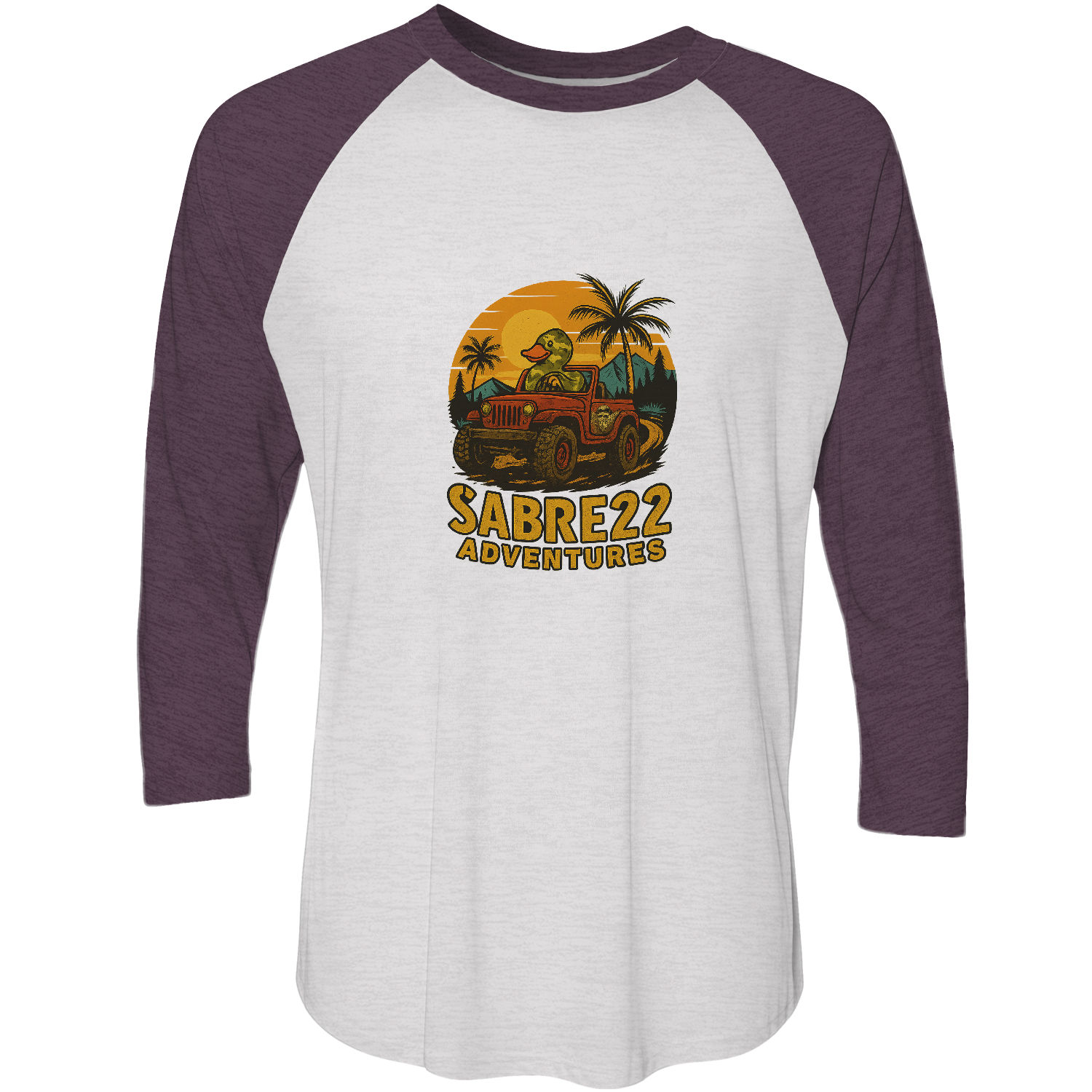 THE MUCKY DUCKER Unisex Raglan Shirt