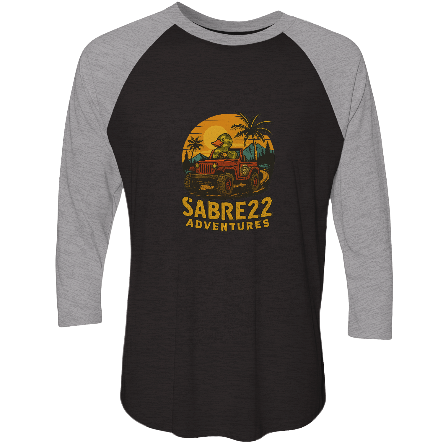 THE MUCKY DUCKER Unisex Raglan Shirt