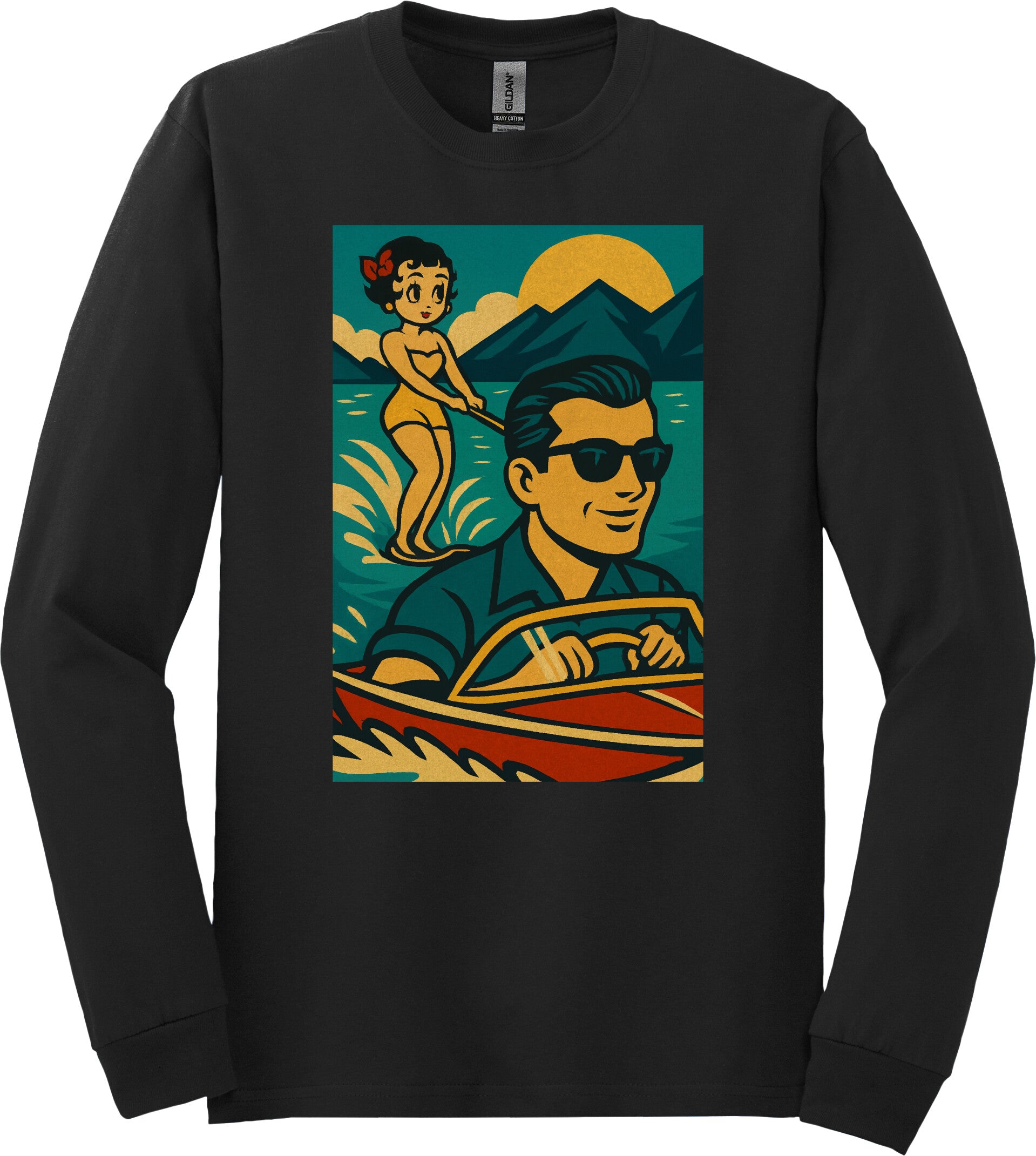 Retro Waves Long Sleeve T-Shirt