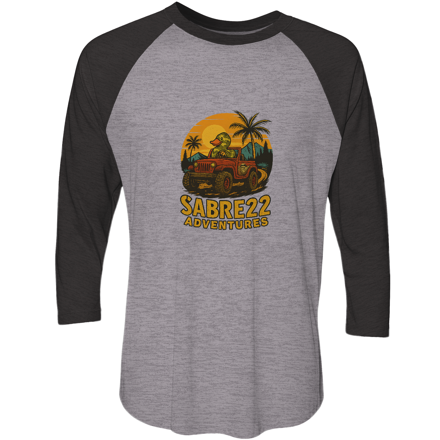 THE MUCKY DUCKER Unisex Raglan Shirt